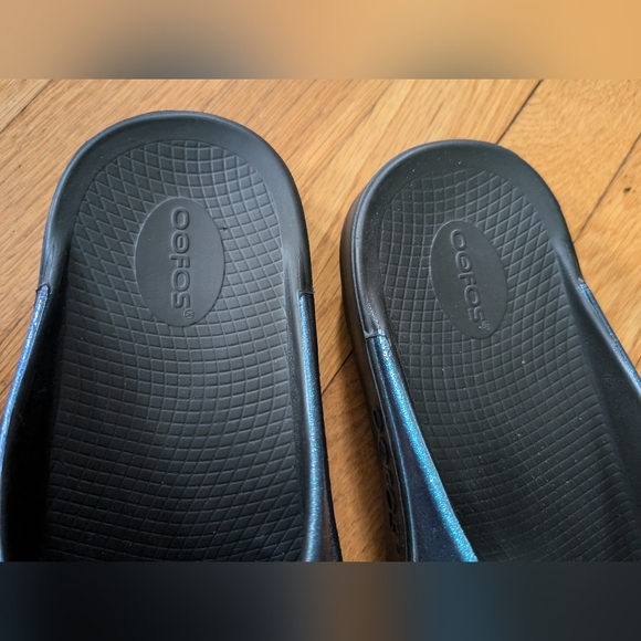 OOFOS Ooahh Luxe Slide Atlantis M9 W11 - Picture 6 of 6